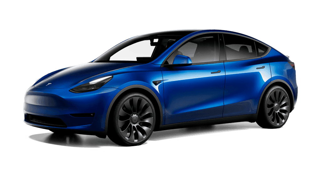蓝色特斯拉 Model Y